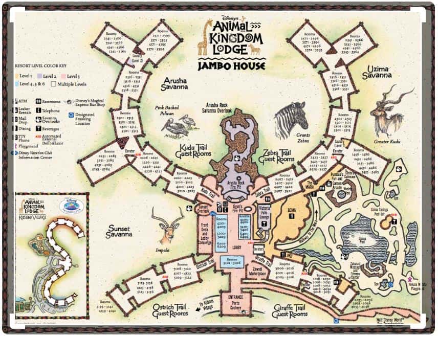 Animal Kingdom DVC Map
