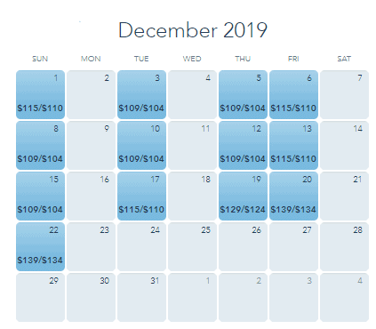 December MVMCP Dates 2019