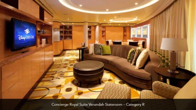 Disney Dream Concierge Royal Suite Verandah Stateroom Category R 2