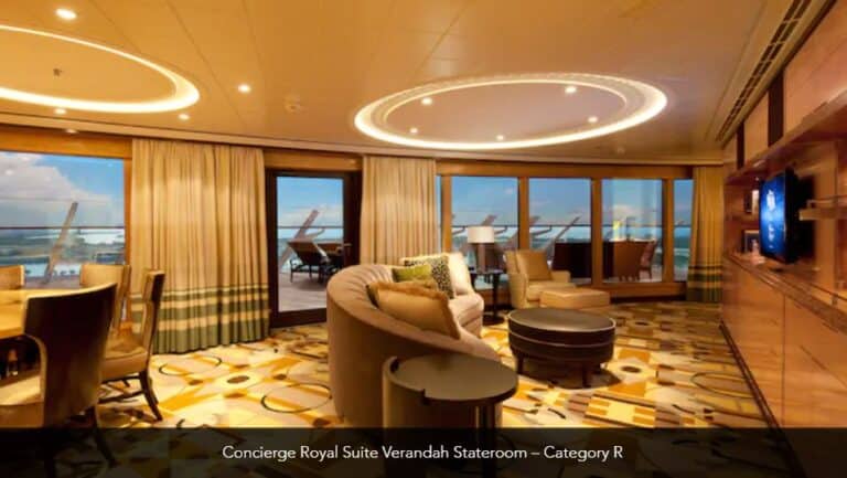 Disney Dream Concierge Royal Suite Verandah Stateroom Category R 3