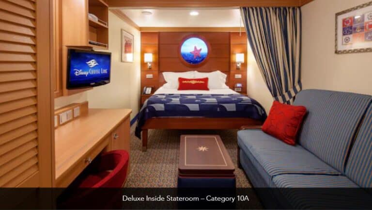 Disney Dream Deluxe Inside Stateroom Category 10A 1
