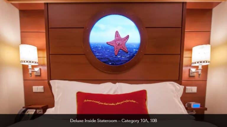 Disney Dream Deluxe Inside Stateroom Category 10A 4