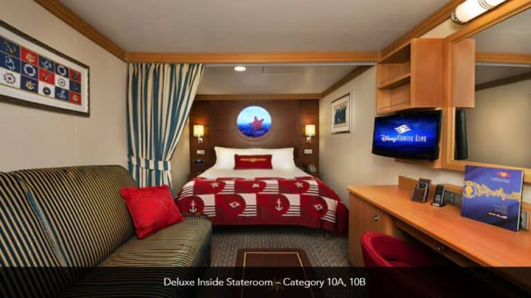 Disney Dream Deluxe Inside Stateroom Category 10A 5
