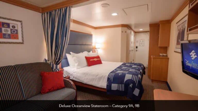 Disney Dream Deluxe Oceanview Stateroom Category 9A 9B 2