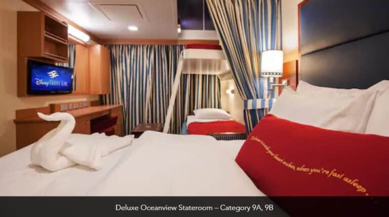 Disney Dream Deluxe Oceanview Stateroom Category 9A 9B 4