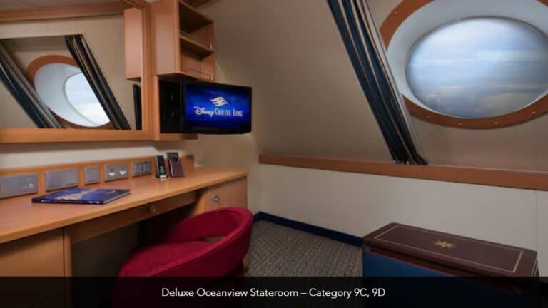 Disney Dream Deluxe Oceanview Stateroom Category 9C 9D 2