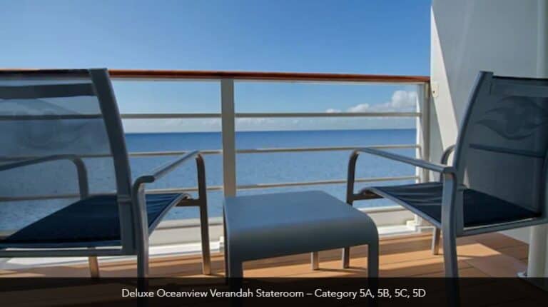 Disney Dream Deluxe Oceanview Verandah Stateroom Category 5A 5B 5C 5D 2