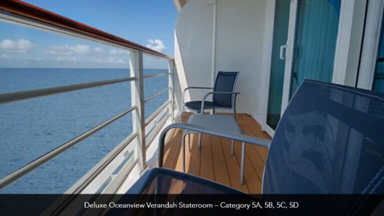 Disney Dream Deluxe Oceanview Verandah Stateroom Category 5A 5B 5C 5D 3