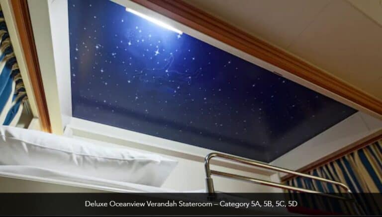 Disney Dream Deluxe Oceanview Verandah Stateroom Category 5A 5B 5C 5D 5