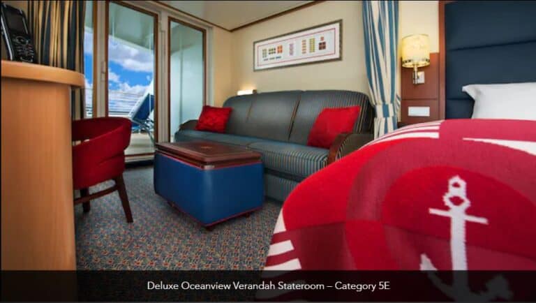 Disney Dream Deluxe Oceanview Verandah Stateroom Category 5E 1