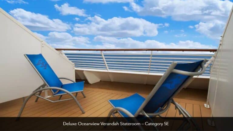 Disney Dream Deluxe Oceanview Verandah Stateroom Category 5E 2 1