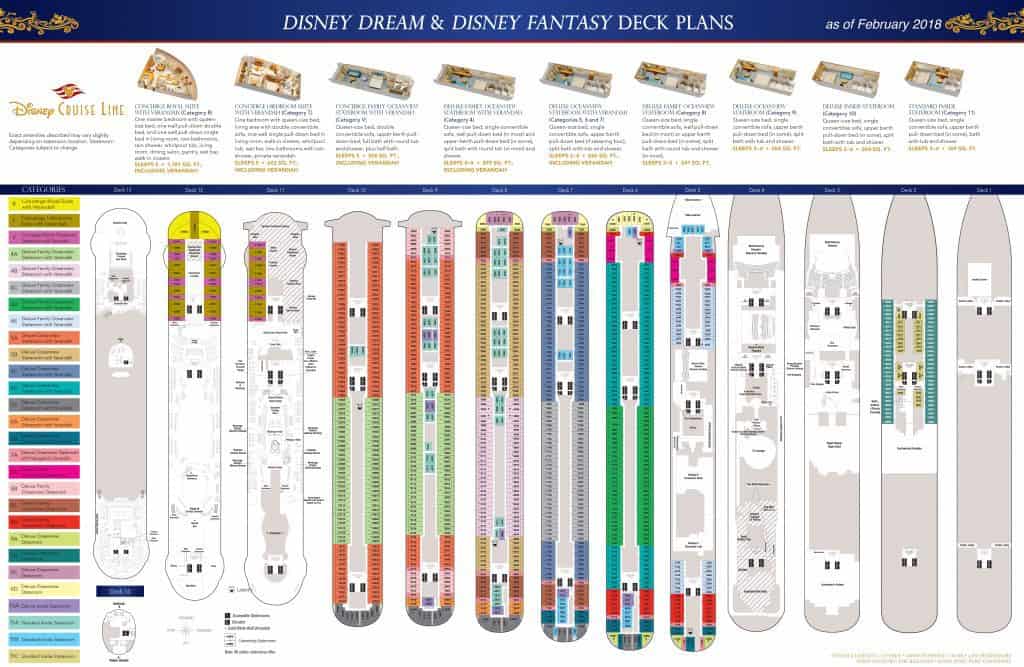 Disney Dream Fantasy Deck Plans