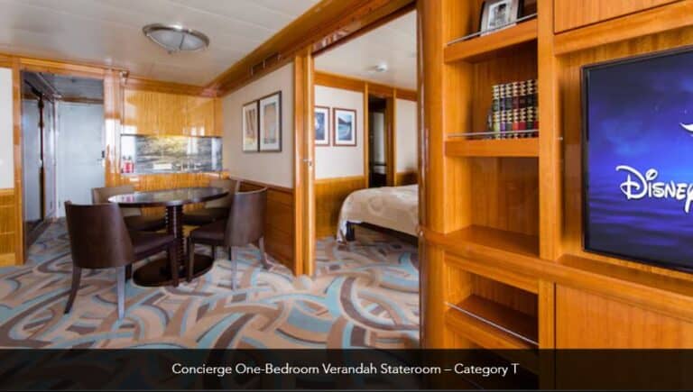 Disney Magic Concierge One Bedroom Verandah Stateroom Category T 1