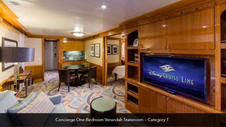 Disney Magic Concierge One Bedroom Verandah Stateroom Category T 3