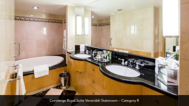 Disney Magic Concierge Royal Verandah Stateroom Bathroom Category R 6