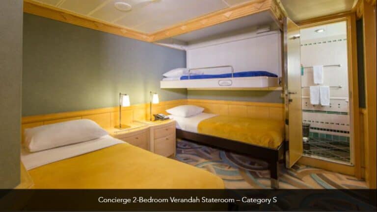 Disney Magic Concierge Two Bedroom Verandah Stateroom Category S 4