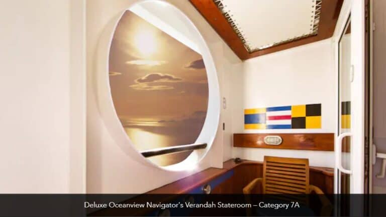 Disney Magic Deluxe Oceanview Navigators Verandah Stateroom Category 7A 3