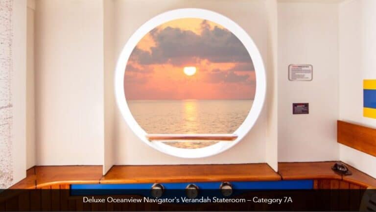 Disney Magic Deluxe Oceanview Navigators Verandah Stateroom Category 7A 8