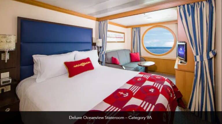 Disney Magic Deluxe Oceanview Stateroom Catefory 9A 1