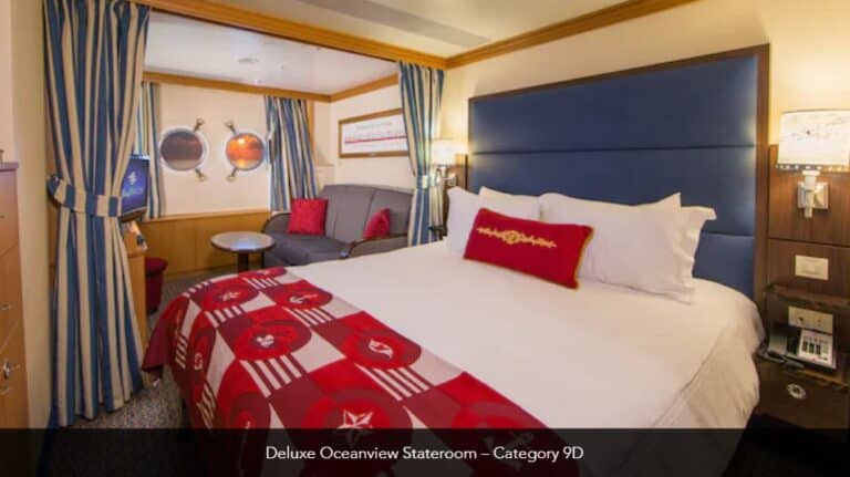 Disney Magic Deluxe Oceanview Stateroom Catefory 9A 2