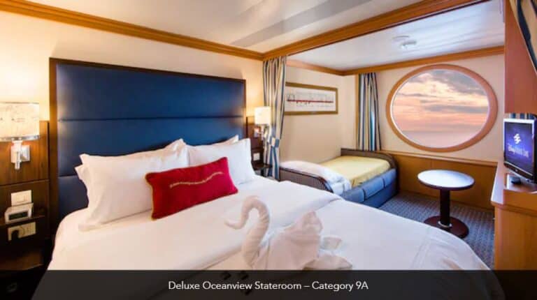 Disney Magic Deluxe Oceanview Stateroom Catefory 9A 3