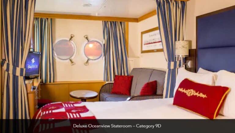Disney Magic Deluxe Oceanview Stateroom Catefory 9A 6