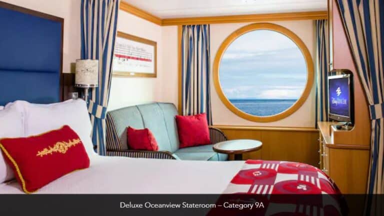 Disney Magic Deluxe Oceanview Stateroom Catefory 9A 7
