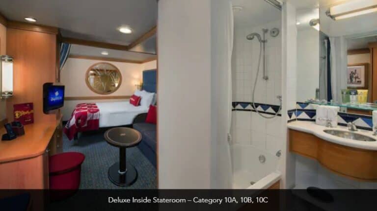 Disney Magic Standard Deluxe Inside Stateroom Category 10A 10B 10C 2