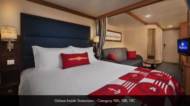 Disney Magic Standard Deluxe Inside Stateroom Category 10A 10B 10C 4