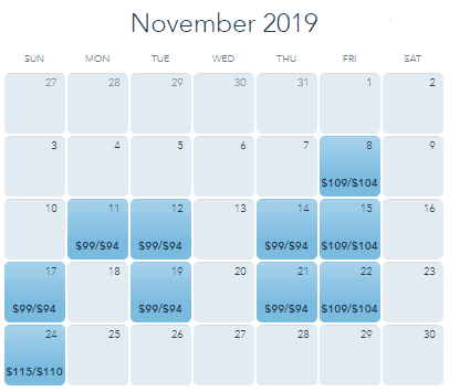 November MVMCP Dates 2019