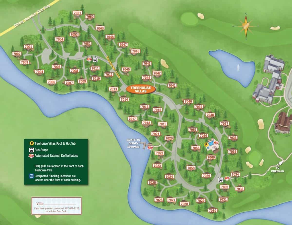 Saratoga Springs Treehouse Map