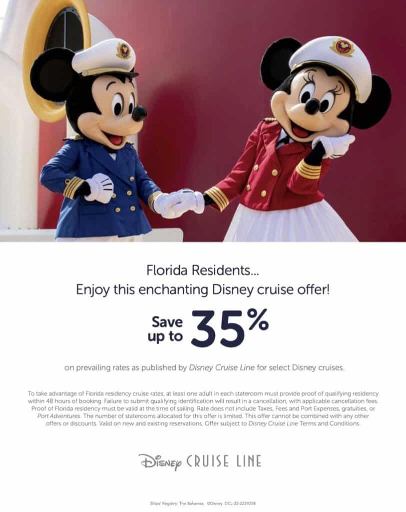 disney cruise resident discount